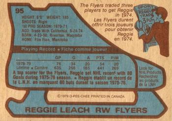 1979-80 O-Pee-Chee #95 Reggie Leach Back