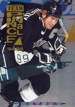 1994-95 Pinnacle - Team Pinnacle Dufex Back #TP9 Wayne Gretzky / Mark Messier Front