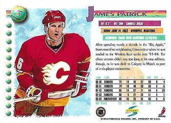 1994-95 Score - Gold Line #8 James Patrick Back