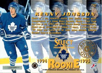 1994-95 Select - Certified Gold #172 Kenny Jonsson Back