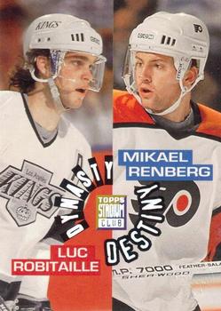 1994-95 Stadium Club - Dynasty and Destiny Members Only #4 Luc Robitaille / Mikael Renberg Front