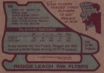 1979-80 Topps #95 Reggie Leach Back