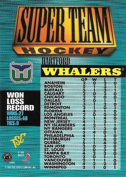 1994-95 Stadium Club - Super Teams Members Only #10 Hartford Whalers Back