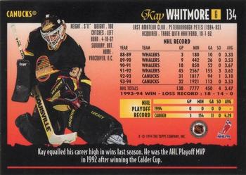 1994-95 Topps Premier - Special Effects #134 Kay Whitmore Back