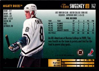 1994-95 Topps Premier - Special Effects #147 Tim Sweeney Back