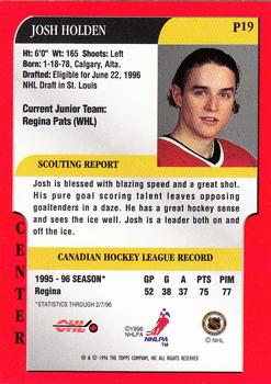 1995-96 Bowman - Draft Prospects #P19 Josh Holden Back