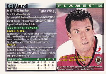 1995-96 Bowman - Foil #105 Ed Ward Back
