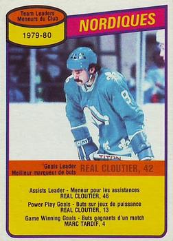 1980-81 O-Pee-Chee #238 Real Cloutier Front