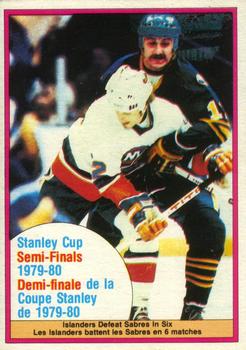1980-81 O-Pee-Chee #262 Stanley Cup Semi-Finals Front