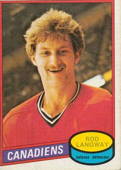 1980-81 O-Pee-Chee #344 Rod Langway Front