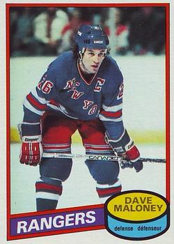 1980-81 O-Pee-Chee #7 Dave Maloney Front