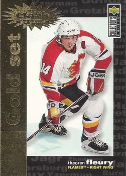 1995-96 Collector's Choice - You Crash the Game Gold Exchange #C11 Theoren Fleury Front