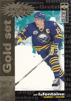 1995-96 Collector's Choice - You Crash the Game Gold Exchange #C27 Pat LaFontaine Front