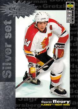 1995-96 Collector's Choice - You Crash the Game Silver Exchange #C11 Theoren Fleury Front