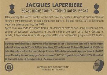 1995-96 Parkhurst 1966-67 #128 Jacques Laperriere Back