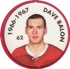 1995-96 Parkhurst 1966-67 - Coins #62 Dave Balon Front