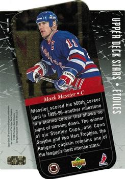 1995-96 SP - Stars / Etoiles Gold #E19 Mark Messier Back
