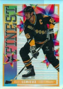 1995-96 Topps - Mystery Finest Refractors #M2 Mario Lemieux Front
