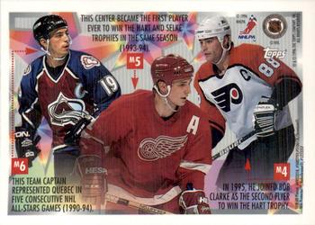 1995-96 Topps - Mystery Finest Refractors #M4 Eric Lindros Back