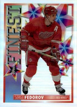 1995-96 Topps - Mystery Finest Refractors #M5 Sergei Fedorov Front