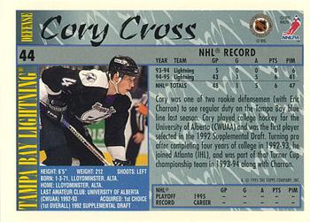 1995-96 Topps - O-Pee-Chee #44 Cory Cross Back