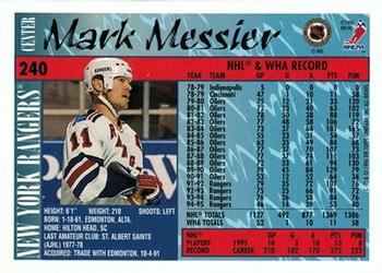 1995-96 Topps - O-Pee-Chee #240 Mark Messier Back