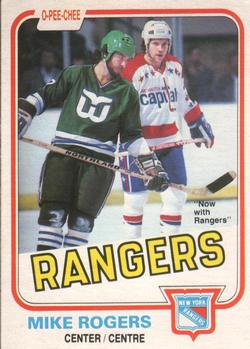 1981-82 O-Pee-Chee #127 Mike Rogers Front