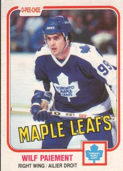 1981-82 O-Pee-Chee #306 Wilf Paiement Front