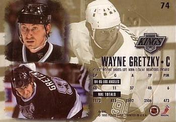 1995-96 Ultra - Gold Medallion #74 Wayne Gretzky Back