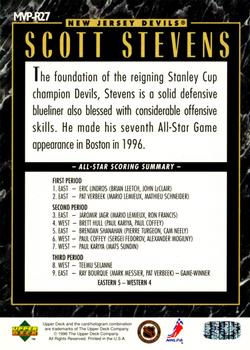 1995-96 Upper Deck - Predictors All-Star MVP Exchange #MVP-R27 Scott Stevens Back