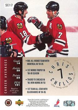 1995-96 Upper Deck - Special Edition Gold #SE17 Chris Chelios Back
