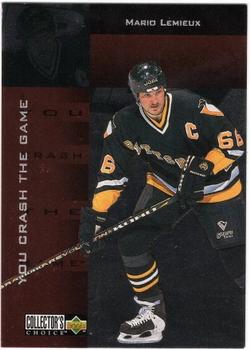 1996-97 Collector's Choice - You Crash the Game Silver Exchange #CR5 Mario Lemieux Front