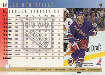1996-97 Donruss - Press Proofs #7 Luc Robitaille Back