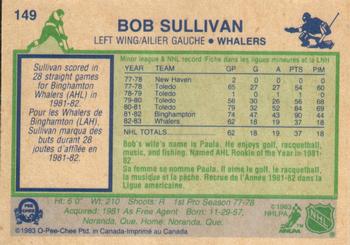 1983-84 O-Pee-Chee #149 Bob Sullivan Back