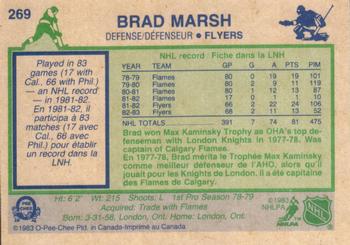 1983-84 O-Pee-Chee #269 Brad Marsh Back