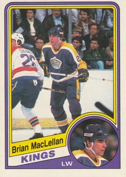 1984-85 O-Pee-Chee #87 Brian MacLellan Front