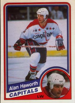 1984-85 O-Pee-Chee #199 Alan Haworth Front