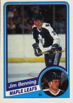 1984-85 O-Pee-Chee #296 Jim Benning Front
