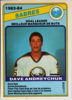 1984-85 O-Pee-Chee #353 Dave Andreychuk Front