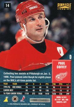 1996-97 Pinnacle - Premium Stock #14 Paul Coffey Back