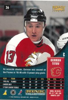 1996-97 Pinnacle - Rink Collection #36 German Titov Back
