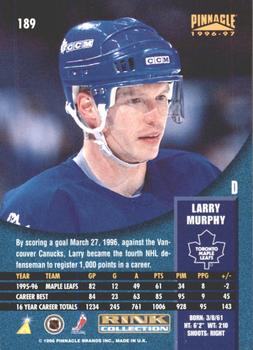 1996-97 Pinnacle - Rink Collection #189 Larry Murphy Back
