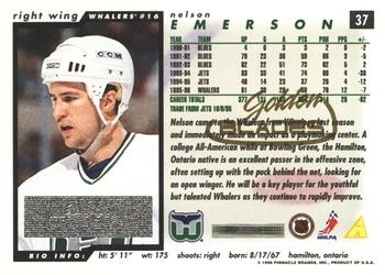 1996-97 Score - Golden Blades #37 Nelson Emerson Back
