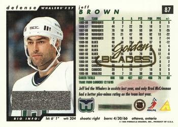 1996-97 Score - Golden Blades #87 Jeff Brown Back