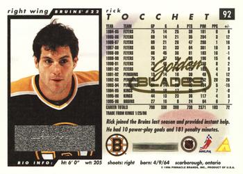 1996-97 Score - Golden Blades #92 Rick Tocchet Back
