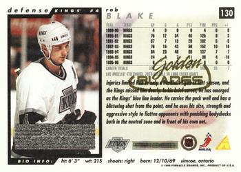 1996-97 Score - Golden Blades #130 Rob Blake Back