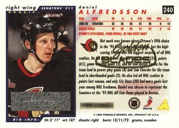1996-97 Score - Golden Blades #240 Daniel Alfredsson Back