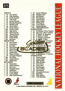 1996-97 Score - Golden Blades #275 Checklist: Chase Program Back
