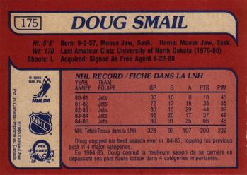 1985-86 O-Pee-Chee #175 Doug Smail Back