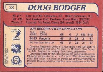 1985-86 Topps #38 Doug Bodger Back